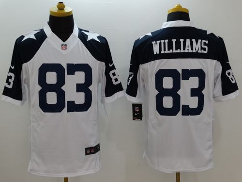 Nike Cowboys #83 Terrance Williams White Thanksgiving Throwback Men's Stitched NFL Limited Jersey - Click Image to Close